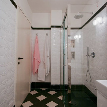Bagno bianco e nero CM