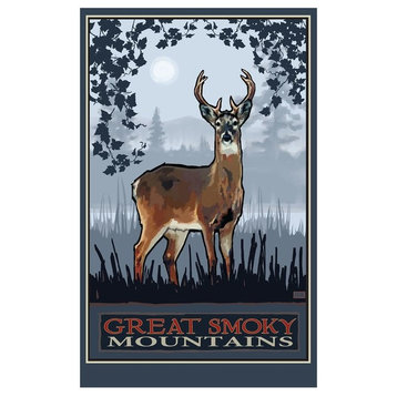 Joanne Kollman Great Smoky Mountains Whitetail Deer Art Print, 12"x18"