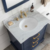 Monroe 30" Bathroom Vanity, Navy Blue
