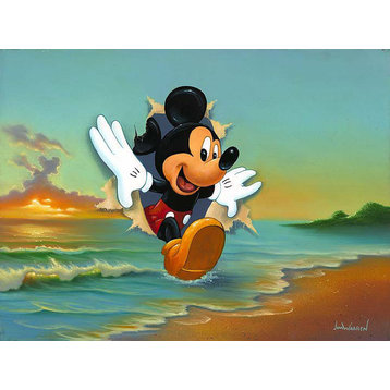 Disney Fine Art Mickey's Grand Entrance by Jim Warren, Gallery Wrapped Giclee