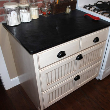 Bead Board Lower Cabinet With Deep Drawers