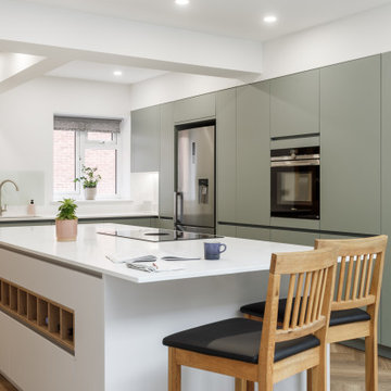 Kitchen Diner Featuring Soft Colours and Warmth in Leeds