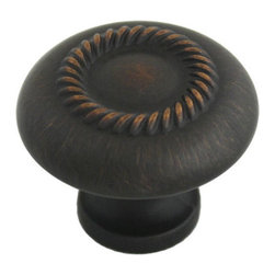 Cosmas - Cosmas 228ORB Oil Rubbed Bronze Rope Design 1-1/4&rdquo; Cabinet Knob [25-PACK] - Cabinet And Drawer Knobs