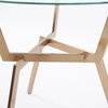 Linear Side Table - Gold