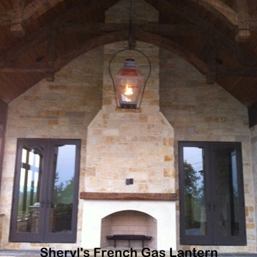 Sheryl's Extra Large Hanging French Gas Lantern