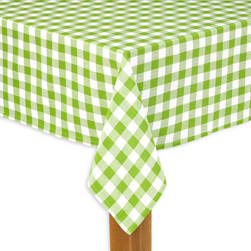 Buffalo Green Checkered 100% Cotton Table Cloth, 60"x120"