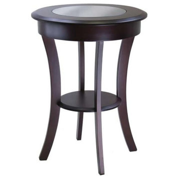 Ergode Cassie Round Accent Table with Glass