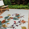 Colorful Leaves Cabin & Lodge Chenille Area Rug