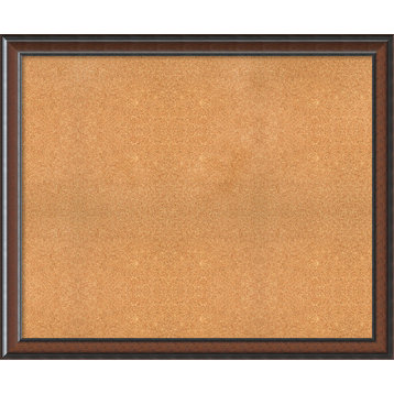 Framed Cork Board, Cyprus Walnut Wood, 47x39
