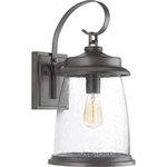 Progress Lighting - Conover Wall Lantern - Conover is an outdoor lantern collection featuring nautical influences. A protective die cast ring surrounds beautiful clear seeded glass. Vintage metallic finishes are available for this collection that is sure to enhance curb appeal for a variety of exteriors. Uses (1) 100-watt medium bulb (not included).