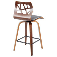 Folia Counter Stool, Set of 2, Light Gray Fabric