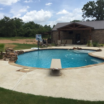 Custom Pool + Pool House