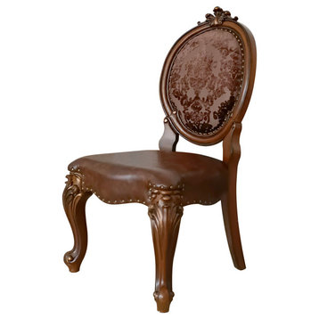 ACME Versailles  Side Chair (Set-2) in Cherry Finish