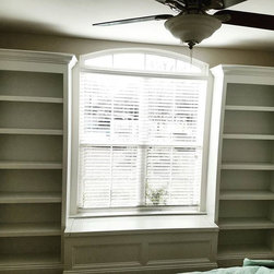 Built in bookcase and window storage seat - Products