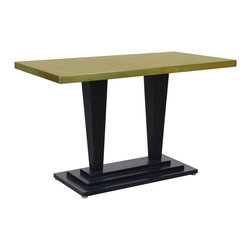 Brasserie Table with Brass or Copper Top (Rectangular) - Dining Tables