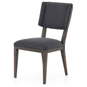 Jax Oak Wood Upholstered Dining Chair Set Of 2