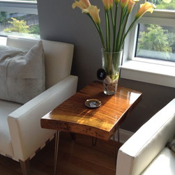 Claro Walnut End Table in it's new home - Side Tables And End Tables