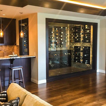 Custom Living Room Wine Cellar