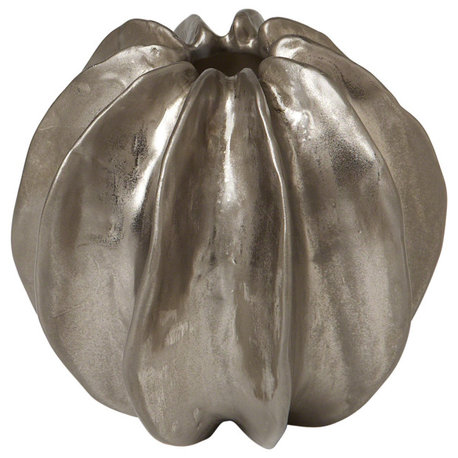 Sea Star Vase, Matte Silver