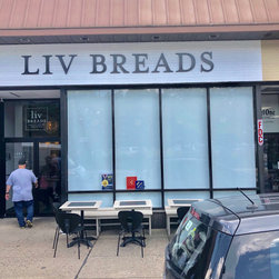 Cafe Window Treatments - Roller Shades