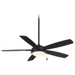 Minka Aire - Minka Aire Lun-Aire F534L-CL 54" Ceiling Fan W/ Led Light Kit in Coal - Length : 54