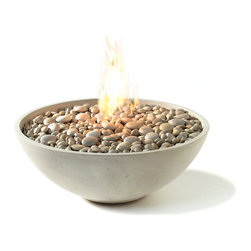 Miso Concrete Firebowl - Outdoor Fireplaces