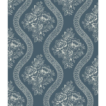 Magnolia Home Coverlet Floral Peel and Stick Wallpaper