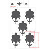 Floral Crown Pattern Wall Stencil for Painting