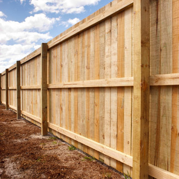 Conventional pailing fences are low maintenance providing privacy and security