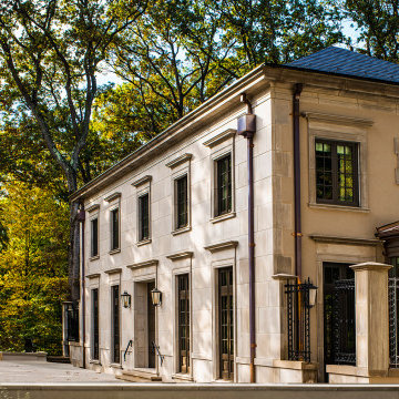 Classical Limestone House with French doors