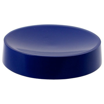 Round Soap Dish Free Standing, Blue