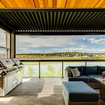 Upper Deck StruXure Pergola Enclosed With Phantom Motorized Privacy Screens