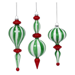 KurtAdler - Tin Peacock Ornaments, 2 Assorted