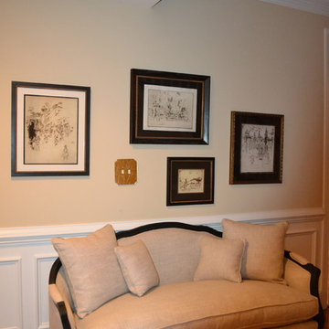 Traditional Living Room and Foyer