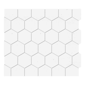 White Hexagon Marble Mosaics