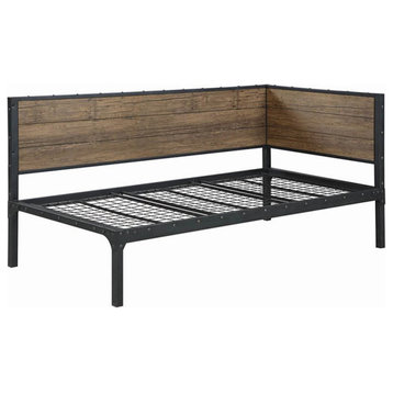 Stonecroft Furniture Bethune Twin Daybed in Weathered Chestnut and Black