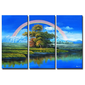 Rainbow Over Paradise, Wall Tapestry, 40"x60"