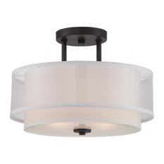 Biscayne Bronze Designers 2 Light SemiFlush