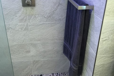 Example of a beach style bathroom design in Other