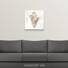 "Soft Marble Cost Shell" Wrapped Canvas Art Print, 20"x20"x1.5"