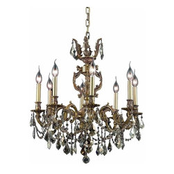Elegant Lighting - Elegant Lighting 9508D24FG-GT/SS Chandelier Marseille - Chandeliers