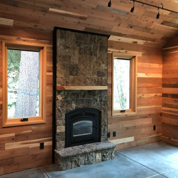 Finished Custom Fireplace & Mantel - Mill House