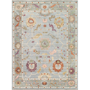Oushak Collection Hand-Knotted Beige Wool Area Rug-11' 9'' X 18' 1''
