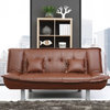 Glory Furniture Contemporary Lionel Sofa Bed With Brown Finish G133-S