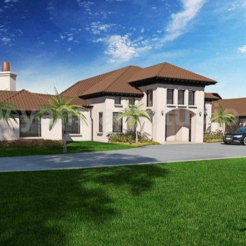 House 3D Rendering Front View