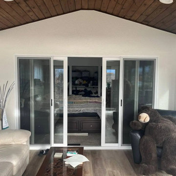Elevated Sunroom and deck construction