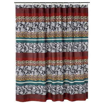 Greenland Home Fashions Vista Shower Curtain 72x72-inch Multi