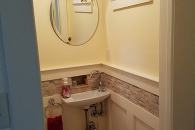 Tiniest powder area (from a closet) to a fab custom function room