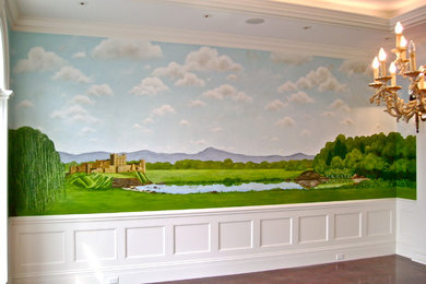 Inspiration for a timeless dining room remodel in Boston
