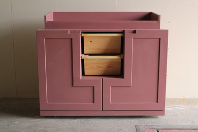 Classic Purple Kitchen Cabinet